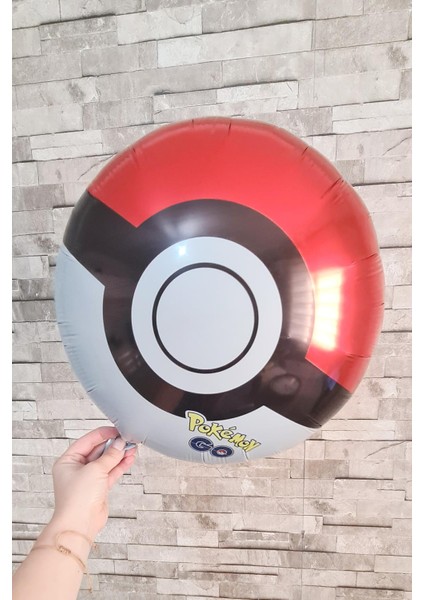 Pokemon Topu Folyo Balon Poke Ball Balon Pokemon Konsept Doğum Günü Balonları