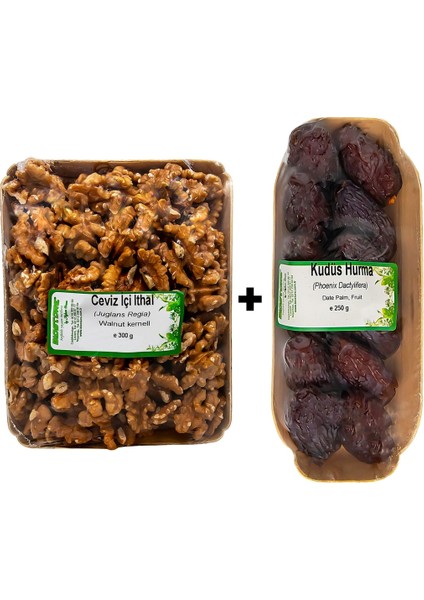 Hurmalı Ceviz Keyfi (Kudüs Hurma 250G - Ceviz Içi Ithal 300G)