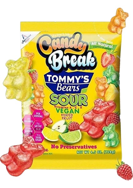 Sour Vitamins A.c.e Vegan 128 gr