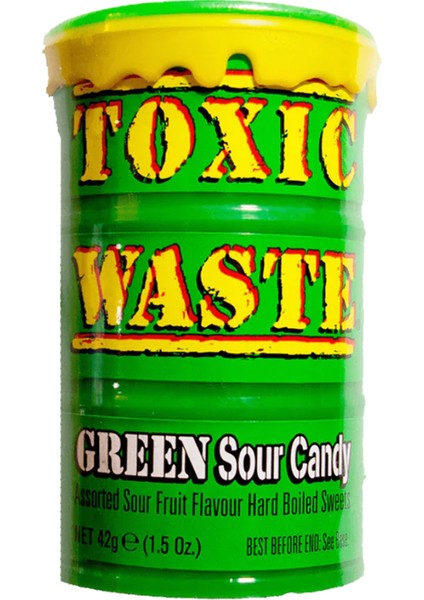 Toxic Waste Green Sour Candy 42 gr