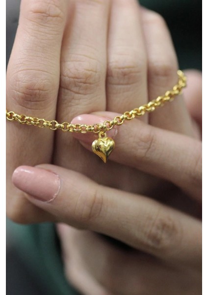 14 Ayar Altın Kalp Doç Bileklik fırsatları