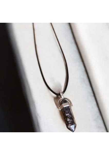 Rodonit Taşı Çivi Model Kolye Hediyelik Eşya Sevgili Kolye Sevgiliye Özel Hediye Çivi Kolye