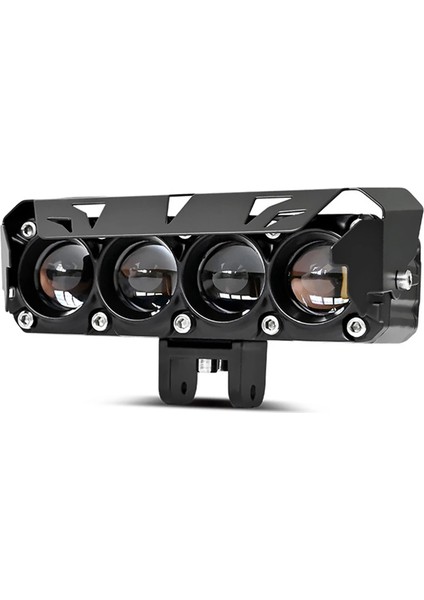 LED Spot Işık ve Sarı Beyaz Projektör Lens Dikdörtgen Baykuş LED Off Road Lamba Motosiklet ve Iş Makinesi Projektörü 12V-85V