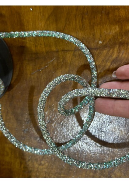 Taşlı Parlak Şerit Dikiş Çanta Giyim Hobi Aksesuarı 1 Metre modelleri