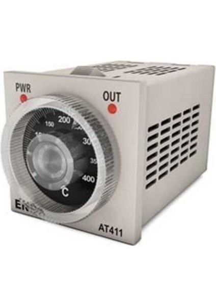 AT411-FE-K-300-230VAC Analog Termostat Fe-Const/nicr-Ni Termokupl Veya PT-100 Giriş 400 °c Skala