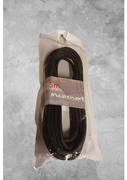 5 Metre Enstrüman Jack Kablosu Siyah