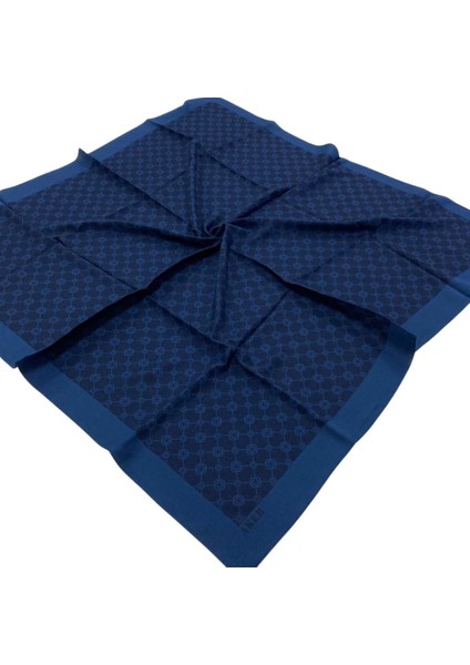 Lacivert Elegance Monogram Eşarp 1090500-921