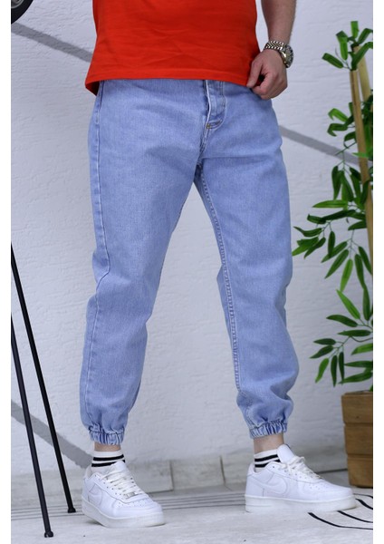 Erkek Paçası Lastikli Boyfriend Kot Pantalon 656 modelleri