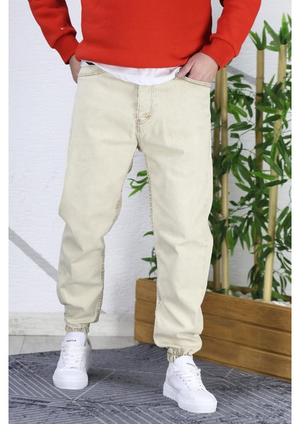 Erkek Paçası Lastikli Boyfriend Kot Pantalon 656 fiyatları