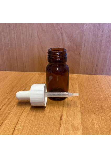 20 ml Plastik Damlalıklı Amber Cam Şişe , 20CC Kahverengi Cam Şişe Damlalıklı x 6 Adet