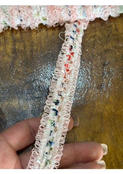 En 2 cm Triko Püsküllü Şerit Dikiş Giyim Aksesuarı (1 Metre ) modelleri