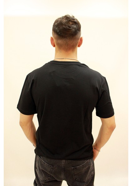 Caz 2256 Işleme Detaylı Relax Fit Bisiklet Yaka Erkek T-Shirt fırsatları