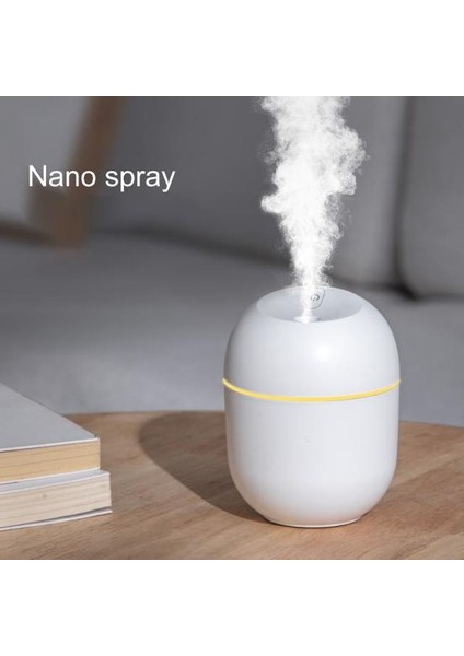 MT08 Humidifier Nano Atomizasyon 220 ml LED Li Sessiz USB Li Taşınabilir Mini Hava Nemlendirici Araç Içi Ev ve Ofis