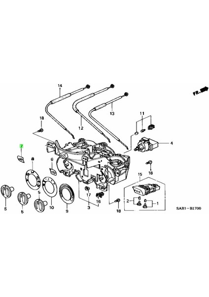 Honda City Klima Düğmesi 79605-SAA-003ZD modelleri
