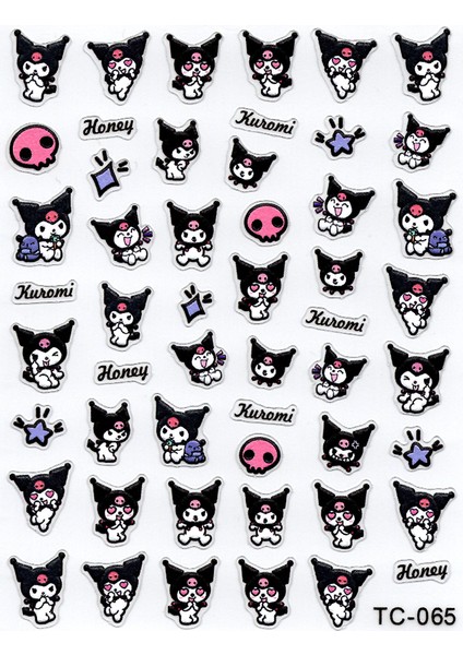 BP Tattoo Kuromi Tırnak Sticker Nail Art Tırnak Süsleme