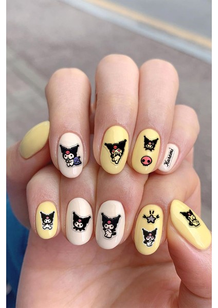 BP Tattoo Kuromi Tırnak Sticker Nail Art Tırnak Süsleme