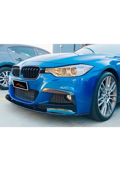 Nam Tuning Bmw F30 2012 Tampon Ön Lip Flaplı M Performance Parlak Siyah