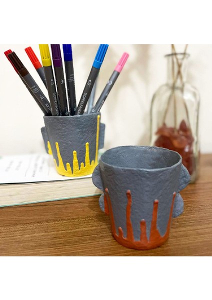 El Yapımı Papier Mache Saksı/kalemlik fiyatları