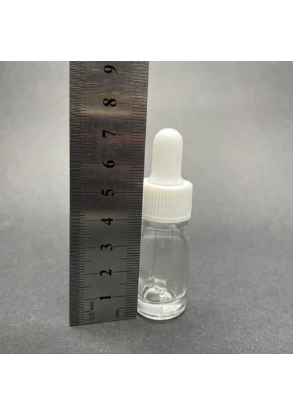 5ml Saydam Cam Damlalıklı Şişe , Beyaz Kapak , 5 cc Şeffaf Cam Damlalıklı Şişe x 6 Adet modelleri