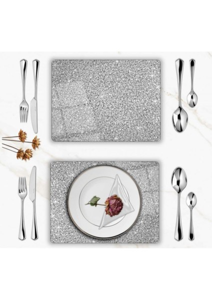 Özel Tasarım Cam Baskılı Gümüş Supla Takımı 6 Adet fiyatları