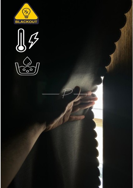 Karartma Blackout Sıvama Keten Ultrasonik Kesim Fon Perde 2 Renk Seçeneği modelleri