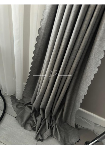 Karartma Blackout Sıvama Keten Ultrasonik Kesim Fon Perde 2 Renk Seçeneği indirimleri