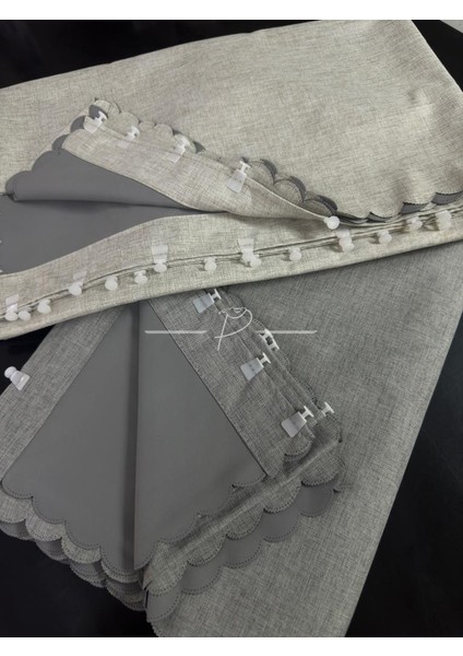 Karartma Blackout Sıvama Keten Ultrasonik Kesim Fon Perde 2 Renk Seçeneği fiyatları