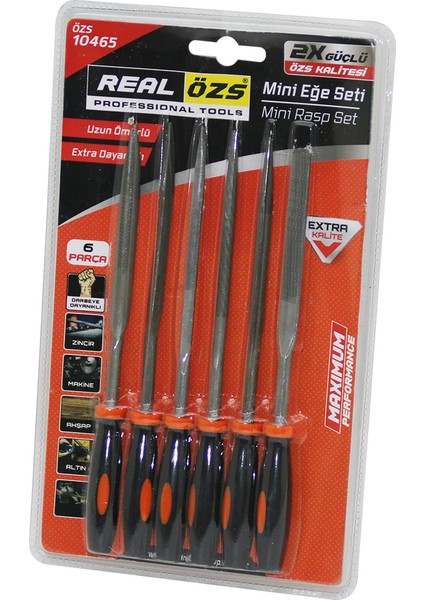 B.H.D TOOLS 6 Parça  Mini File Eğe Seti