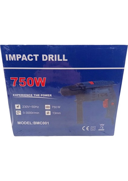 İmpact Drill BMC-001 Impact Drıll Darbeli Matkap 1M.750W