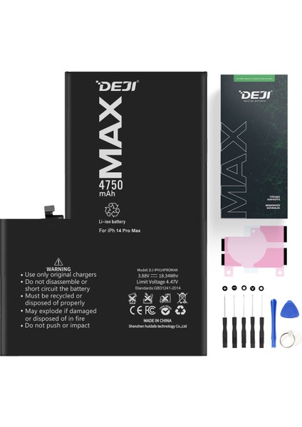 iPhone 14 Pro Max Uyumlu Mucize Batarya 4750MAH