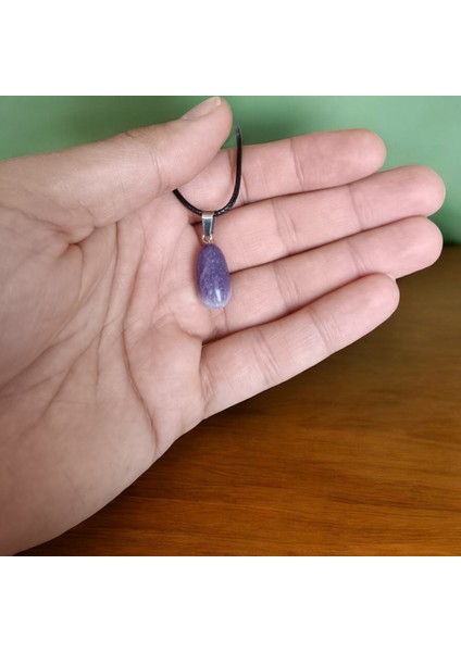 Ametist Kolye Doğal Taş Kolye Sertifikalı Doğal Taş Ametist Özel Kesim Kolye Sevgiliye Hediye fırsatları