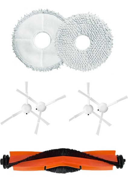 Xiaomi Robot Vacuum S10 Plus (S10+,B105) Uyumlu Mop Ana Fırça Yan Fırça Seti