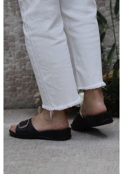 Oliva-8 Siyah Rahat Ortapedik Kadın Terlik fırsatları