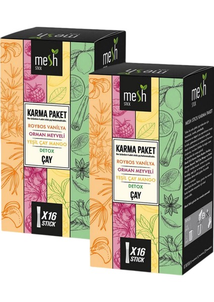 Karma Bitki Çayı Paketi 2 Paket Bir Arada