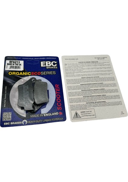 Bajaj Dominar 400 Arka Fren Balatası Ebc