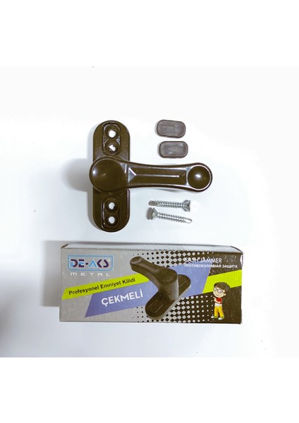 Pvc Pimapen Pencere Cam Balkon Kapısı Güvenli Emniyet Kilidi Çocuk Emniyet Mandalı Metal 2 ADET