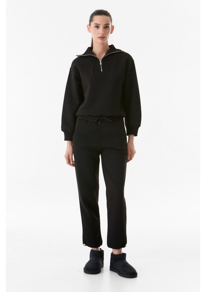 Beli Lastikli Paçası Stoperli Jogger Eşofman Altı