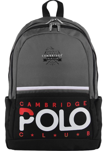 Cambridge Polo Club 3019 Okul Çantası Sırt Çantası Suya Dayanıklı Akademiy