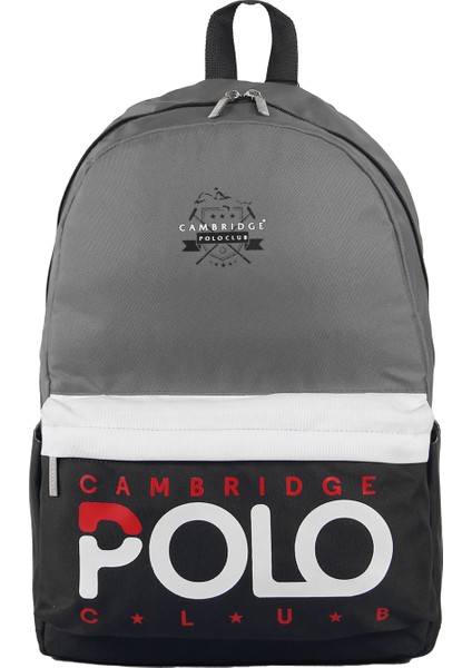 Cambridge Polo Club 3018 Okul Çantası Sırt Çantası Suya Dayanıklı Akademiy