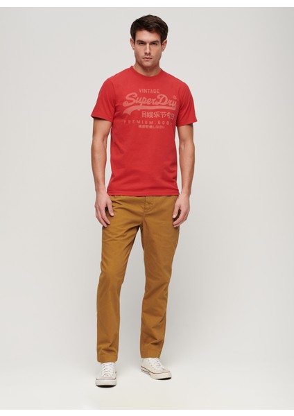 Bisiklet Yaka Baskılı Kırmızı Erkek T-Shirt M1011895A9QZ_CLASSIC Vl Herıtage T fiyatları