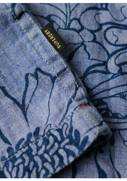 Normal Çok Renkli Desenli Erkek Gömlek M4010810A1WB_OPEN Collar Prınt Lıne fırsatları