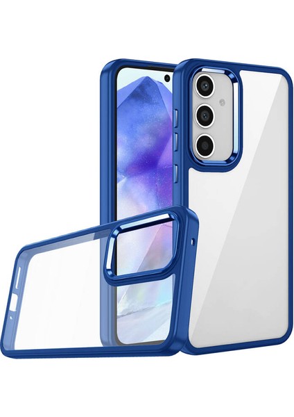 Galaxy A05S Uyumlu Inci Kılıf Kenarı Silikon Arkası Sert P.c Zore Flora Kapak