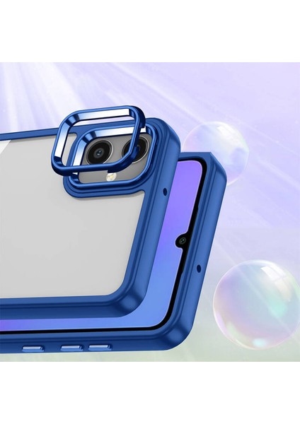 Galaxy A05 Uyumlu Inci Kılıf Kenarı Silikon Arkası Sert P.c Zore Flora Kapak
