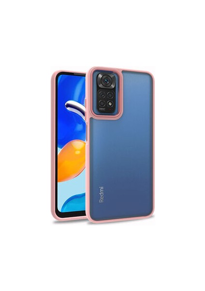 Xiaomi Redmi Note 11S Global Uyumlu Inci Kılıf Kenarı Silikon Arkası Sert P.c Zore Flora Kapak