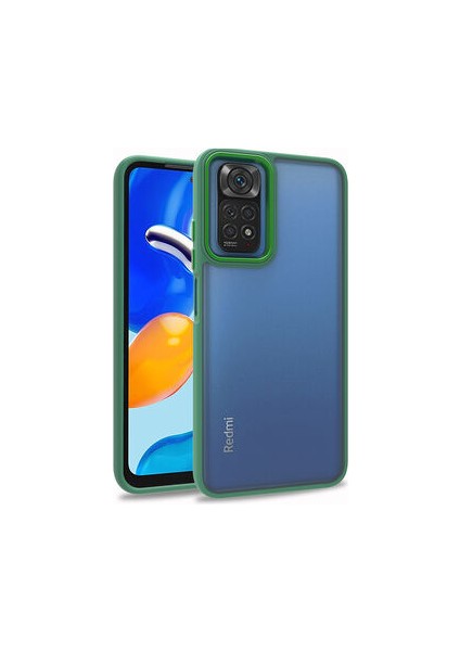Xiaomi Redmi Note 11S Global Uyumlu Inci Kılıf Kenarı Silikon Arkası Sert P.c Zore Flora Kapak