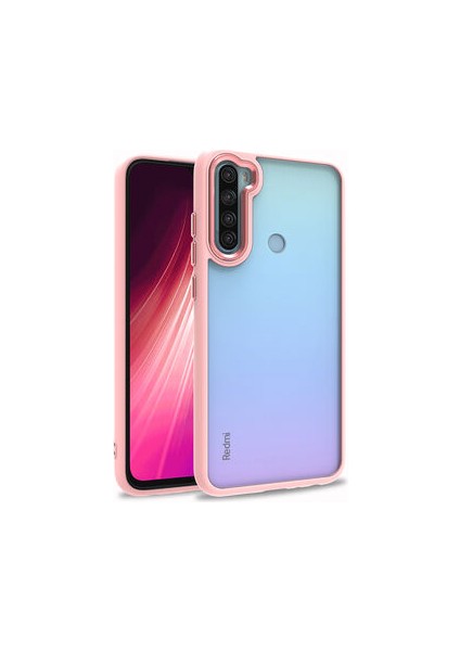 Xiaomi Redmi Note 8 Uyumlu Inci Kılıf Kenarı Silikon Arkası Sert P.c Zore Flora Kapak