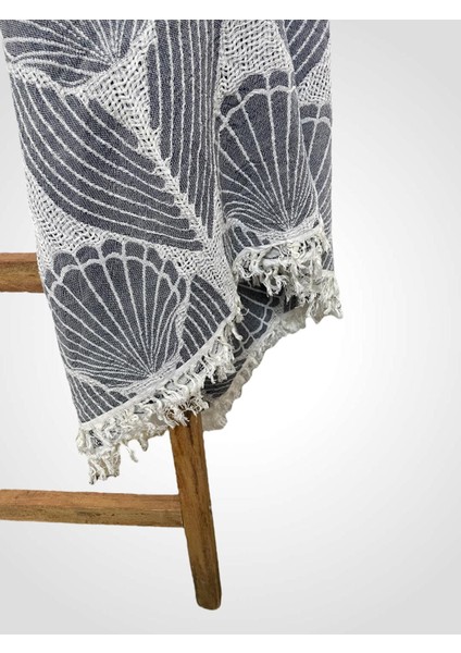 Kavak Ağacı Lifinden El Dokuması Midye Desen, Jakarlı, Premium Kalite, Peştemal, Plaj Havlusu, Pareo modelleri