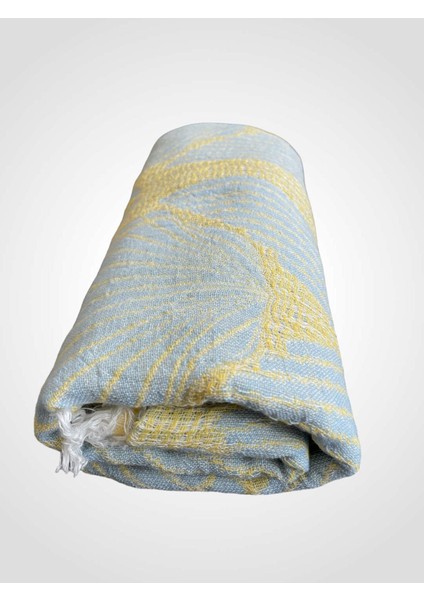 Kavak Ağacı Lifinden El Dokuması Midye Desen, Jakarlı, Premium Kalite, Peştemal, Plaj Havlusu, Pareo modelleri