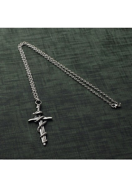 Great Warrior Kılıç Yılan Erkek Kolye Takı Aksesuar K24 T5 fiyatları