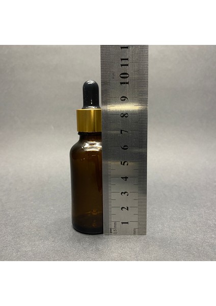 30 ml Amber Cam Damlalıklı Şişe , Gold Metalik Kapak , 30 cc Kahverengi Cam Damlalıklı Şişe x 6 Adet modelleri